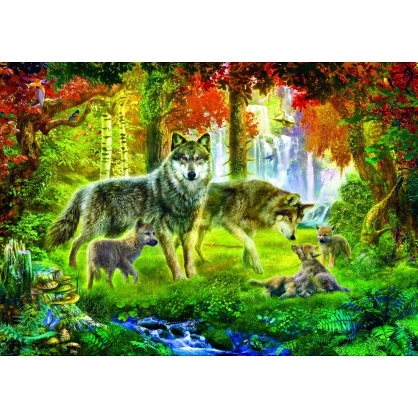 Rodzina wilków (1000 el.) - Sklep Art Puzzle